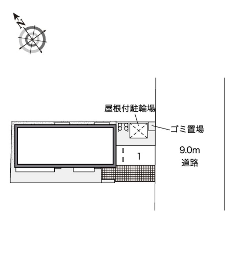 レオネクスト春日ヶ丘荘 配置図