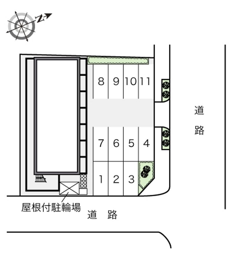 レオパレスフェリスⅡ 配置図