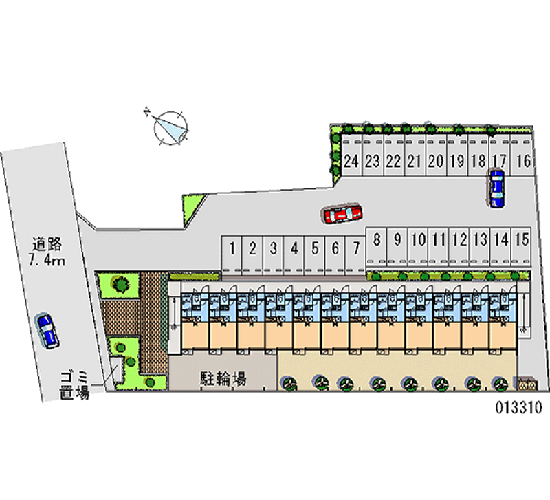 13310 Monthly parking lot