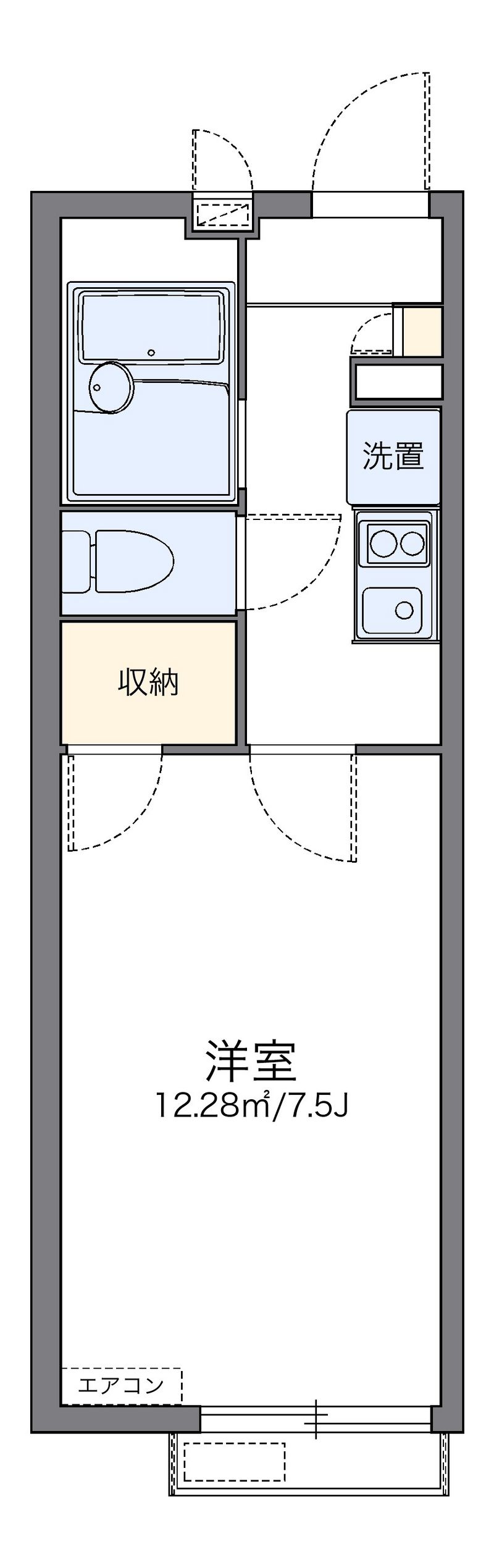 レオパレスＭＵＴＳＵＭＩ 間取図