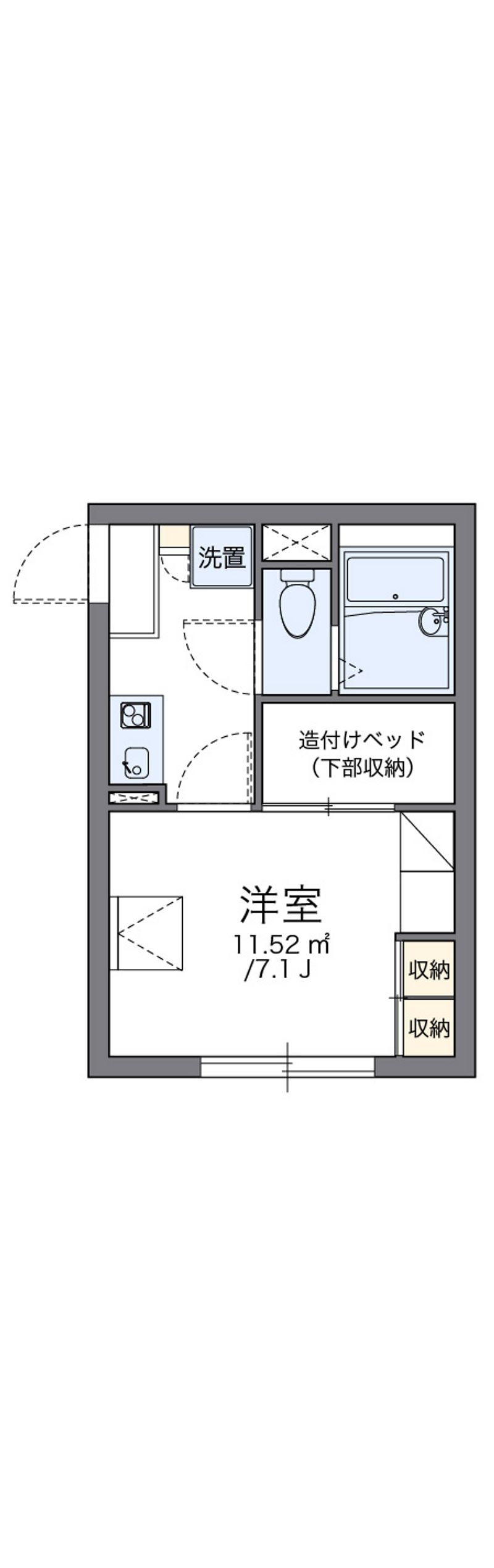レオパレスＴＷＩＮＫＬＥ 間取図