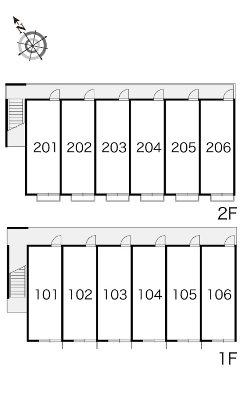 レオパレスヴェルデュール 間取り配置図