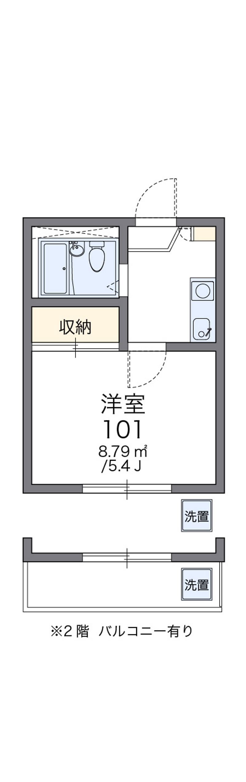 レオパレス横田 間取図