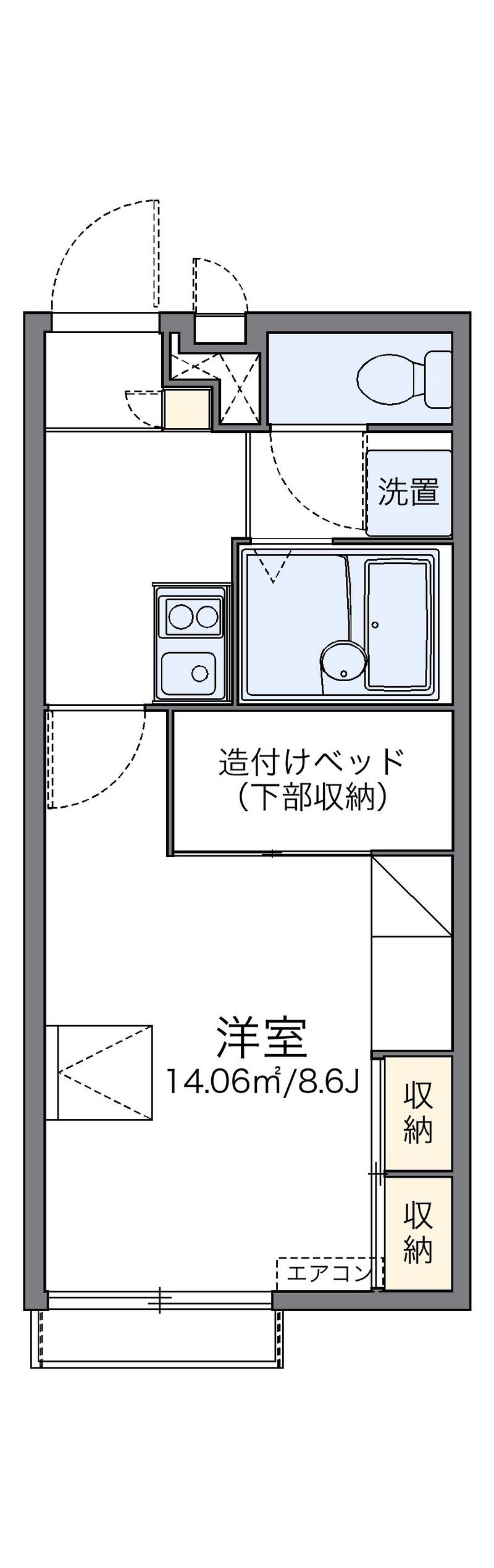 レオパレス利右衛門 間取図