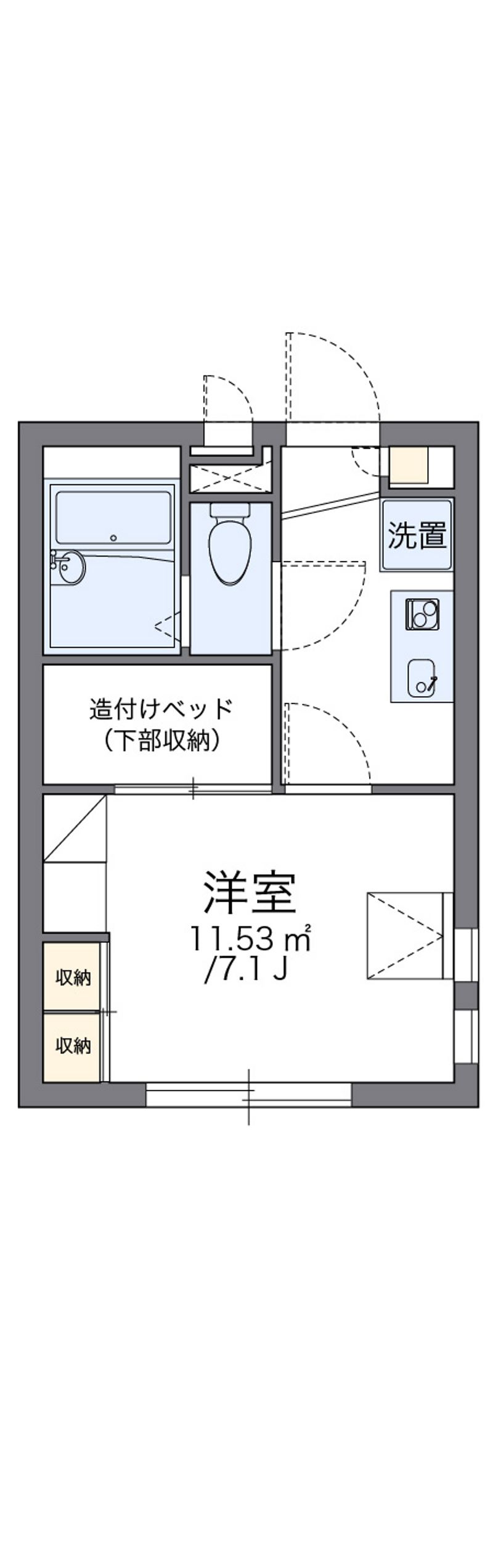 レオパレス下落合 間取図