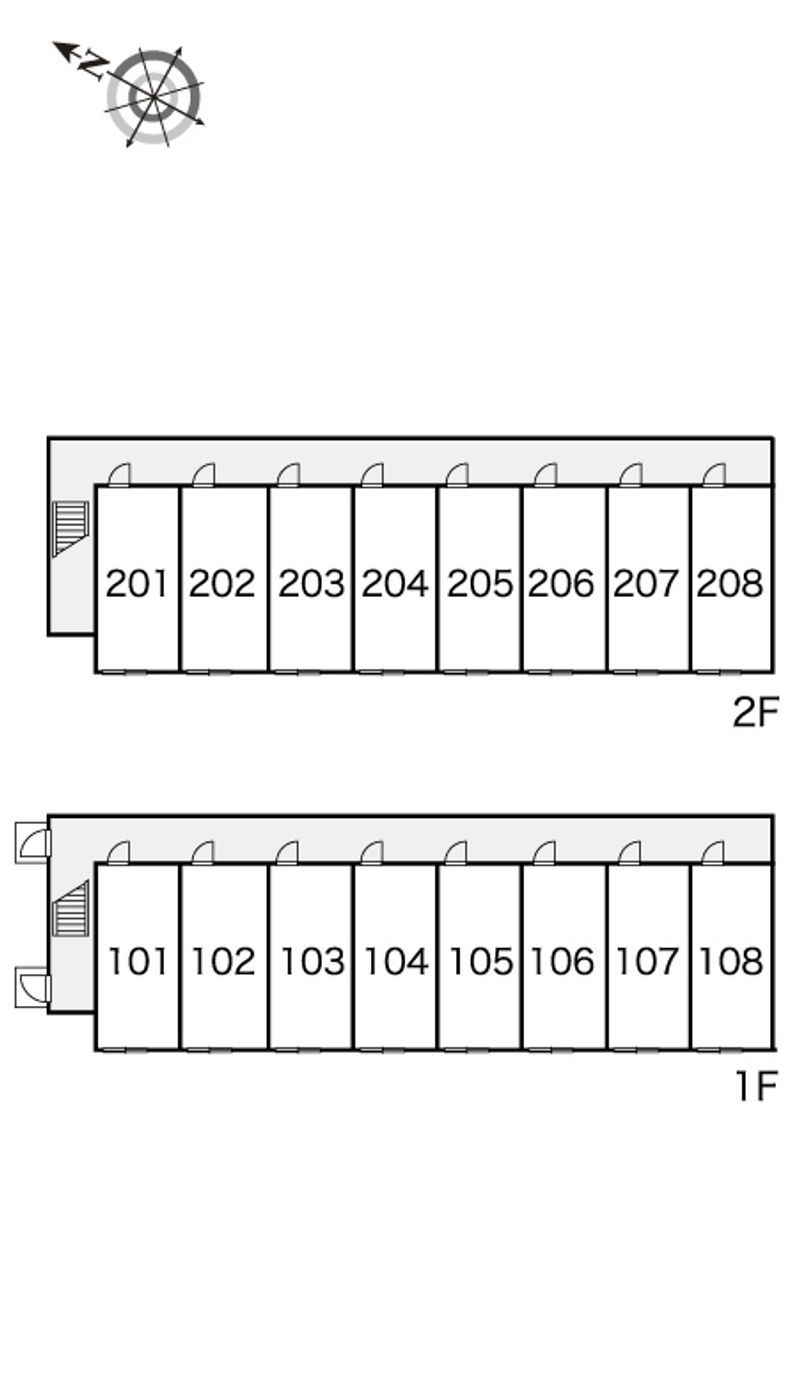 レオパレスサン　インレットⅢ 間取配置図