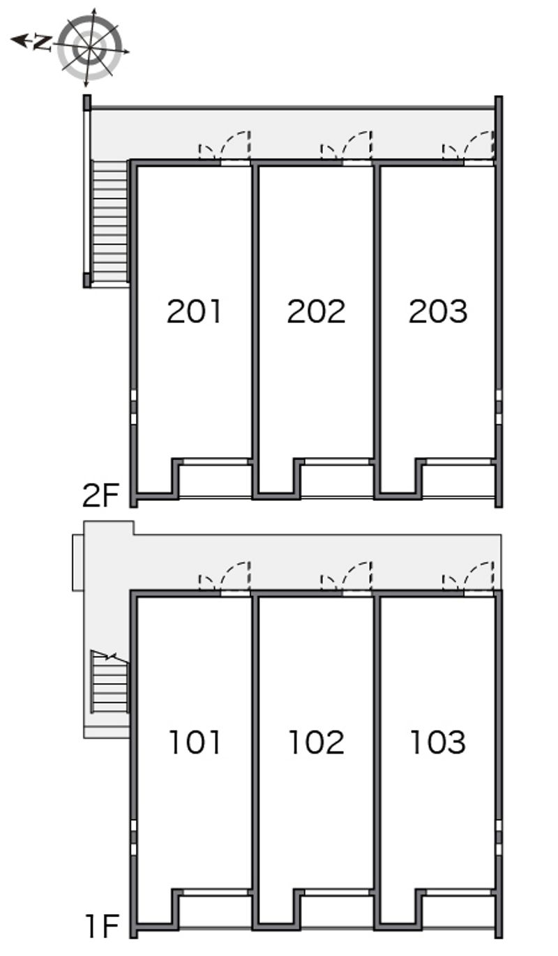 クレイノドミール城陽 間取配置図