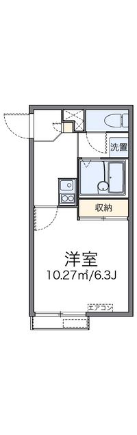 レオパレスサンピラー八幡 間取り図