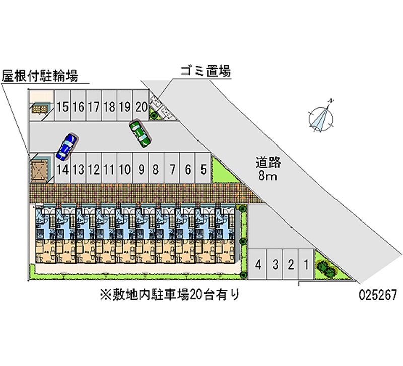 25267 Monthly parking lot