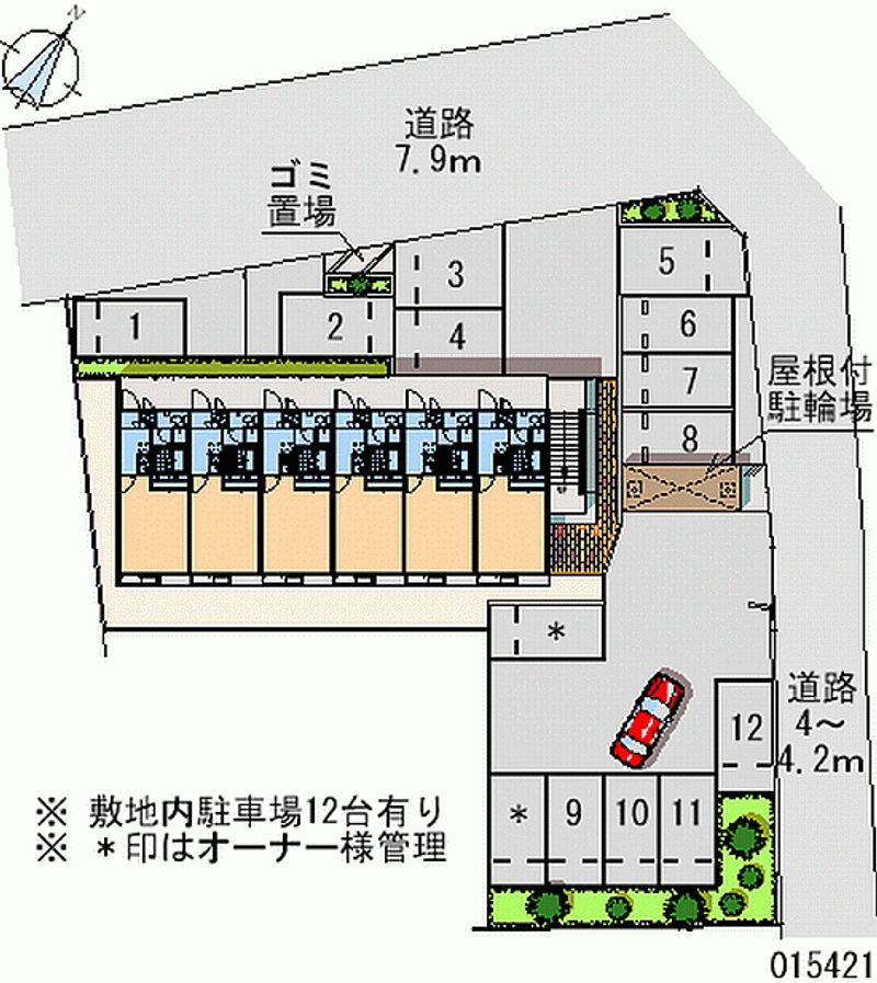 レオパレス松ヶ岡 月極駐車場