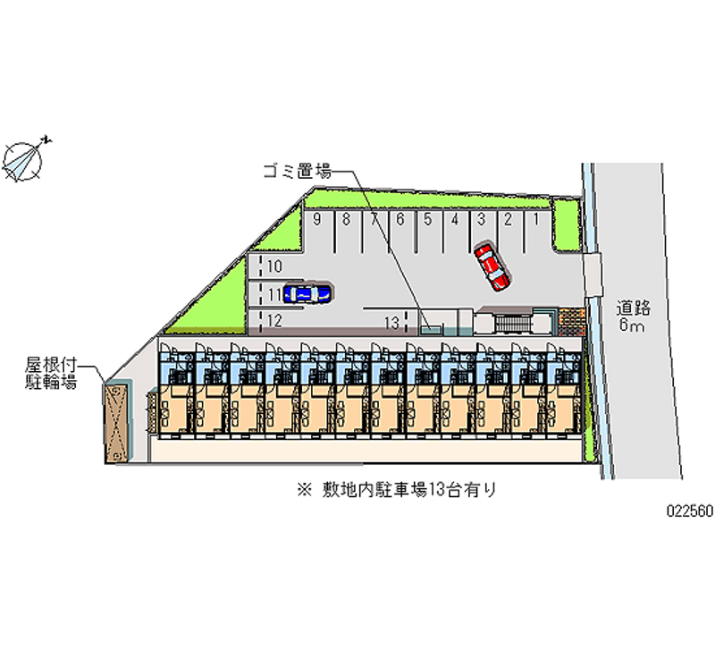 レオパレス白山荘 月極駐車場