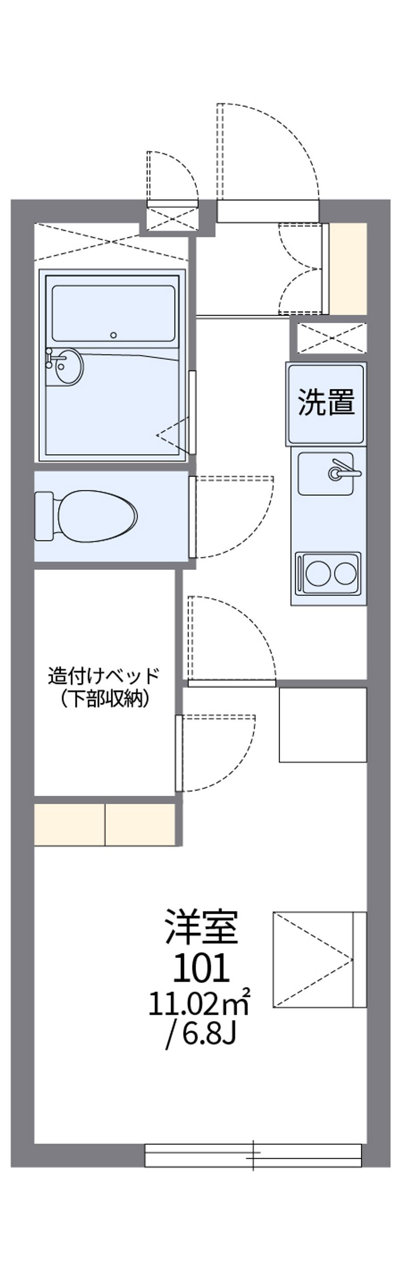 レオパレス新浜 間取図