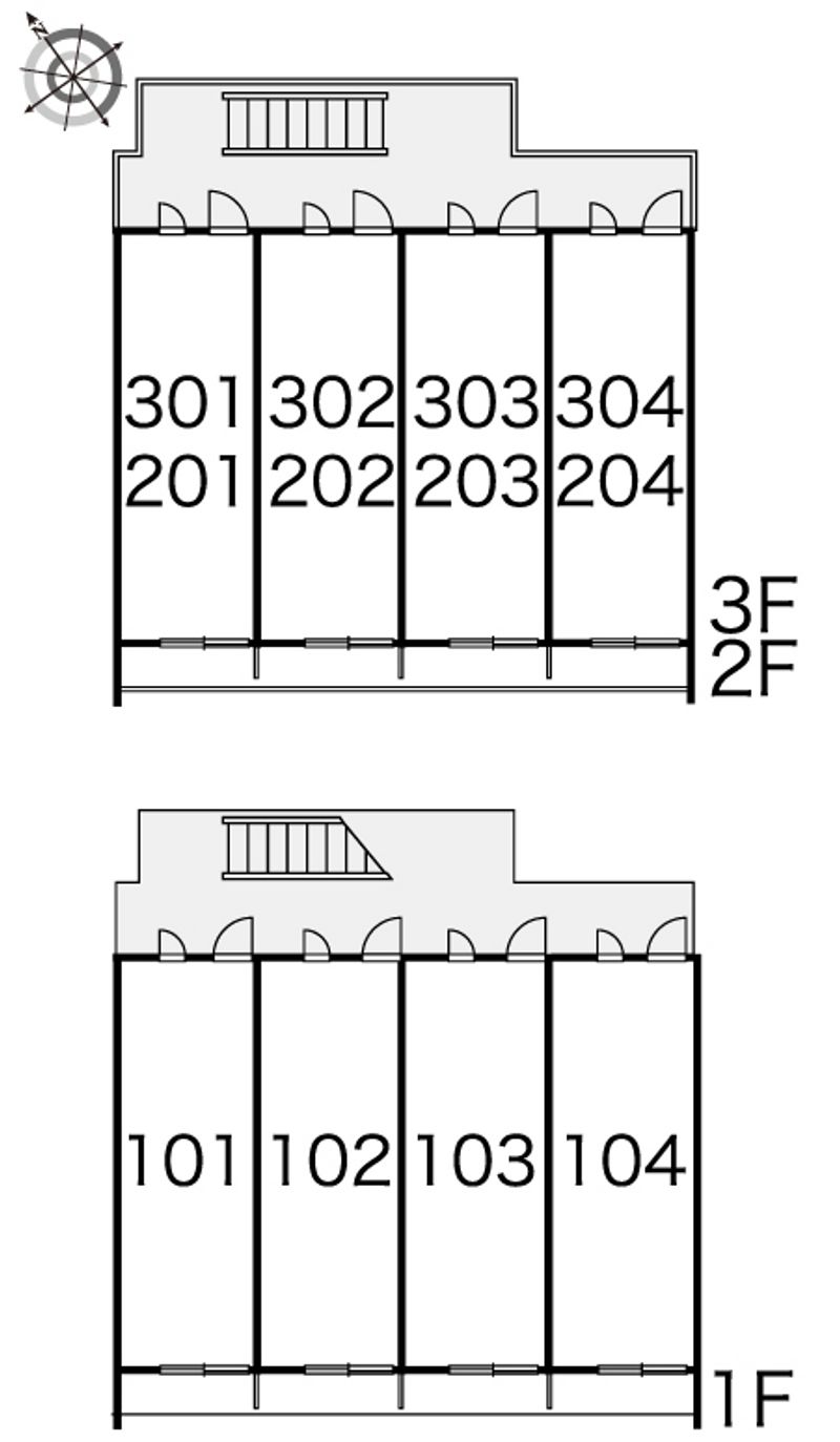 レオパレスムッターハウス羽田 間取配置図