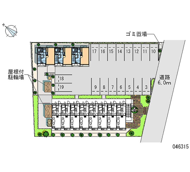 レオネクスト昭徳Ⅲ 月極駐車場