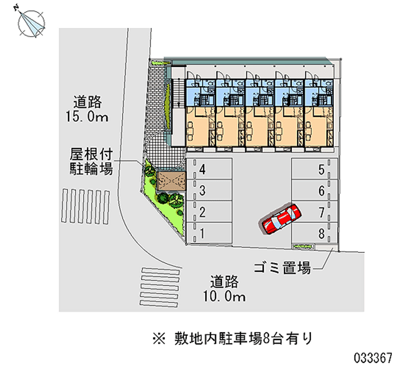 レオパレス悠 月極駐車場