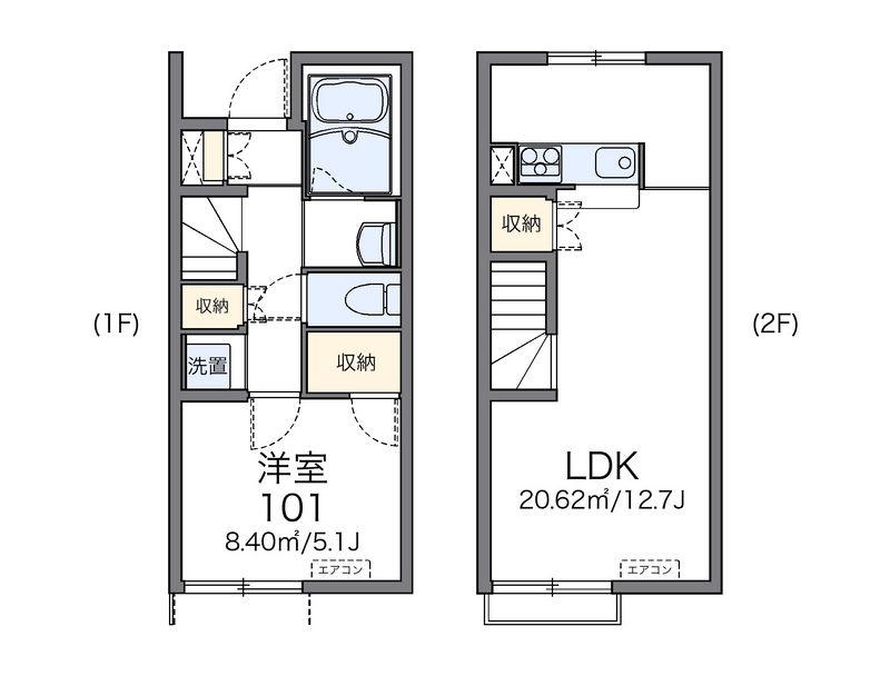 レオネクストかのやＴＹＳ 間取図