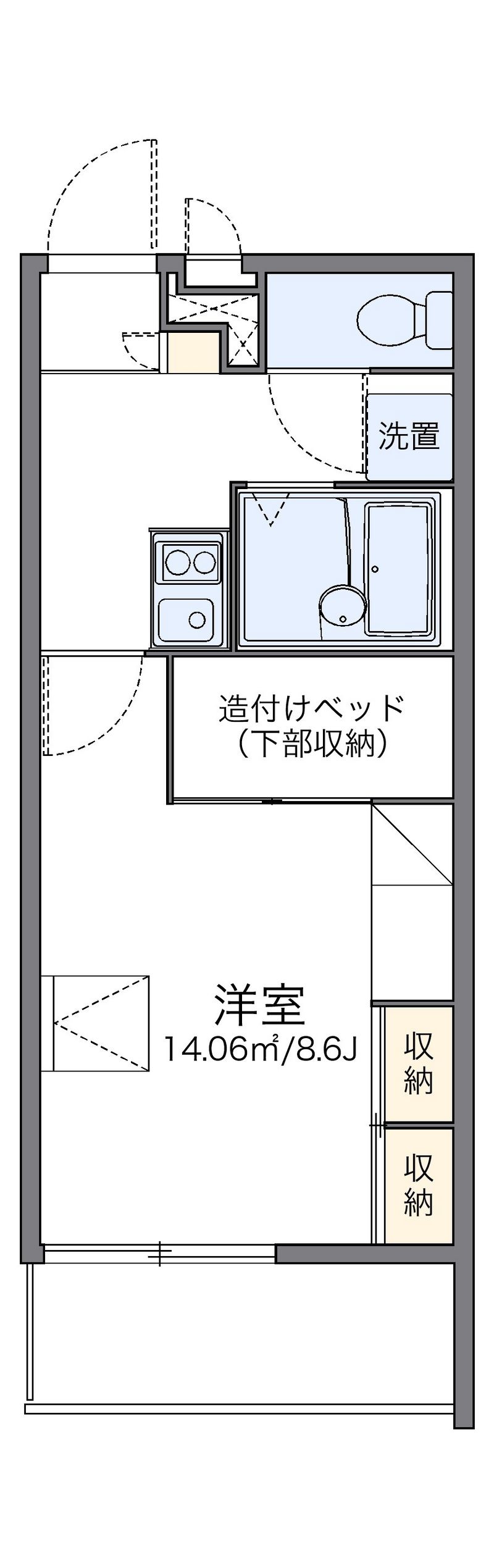 leopalace Asakura V Floor plan