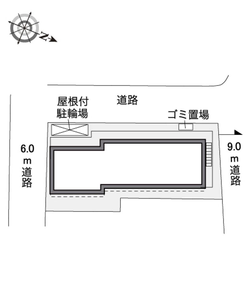 レオパレスＨＯＳＯＹＡ 配置図