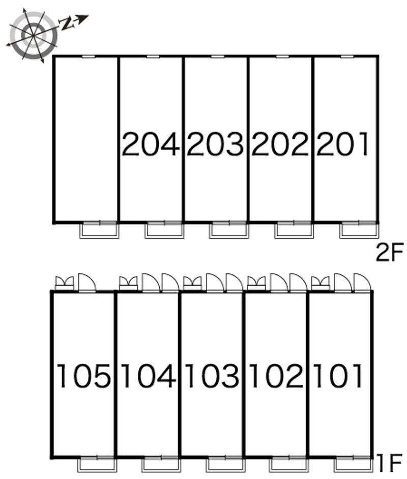 レオパレスラポール井野 間取配置図