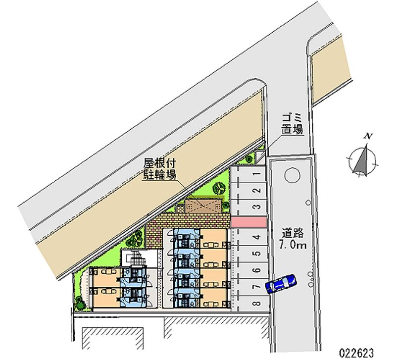 レオパレスエヴァーグリーン 月極駐車場