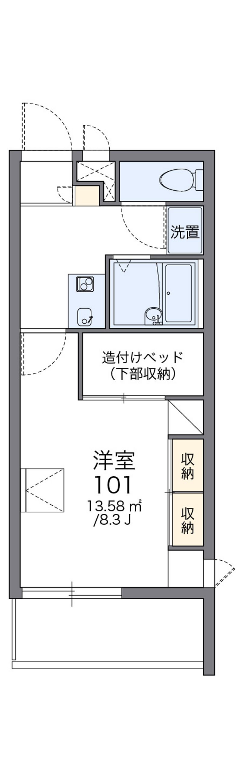 レオパレスビュートラスト 間取図