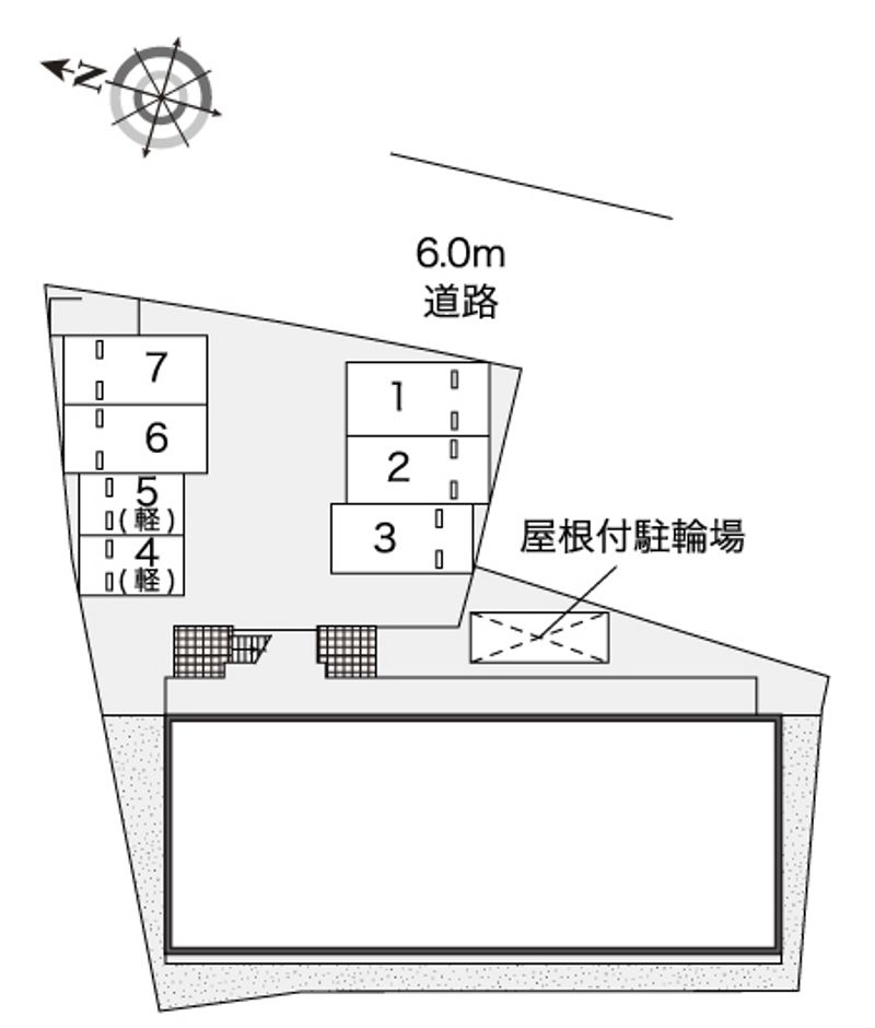 レオパレスラ　フロル日明 配置図