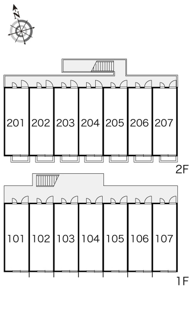 レオパレス幸 間取配置図
