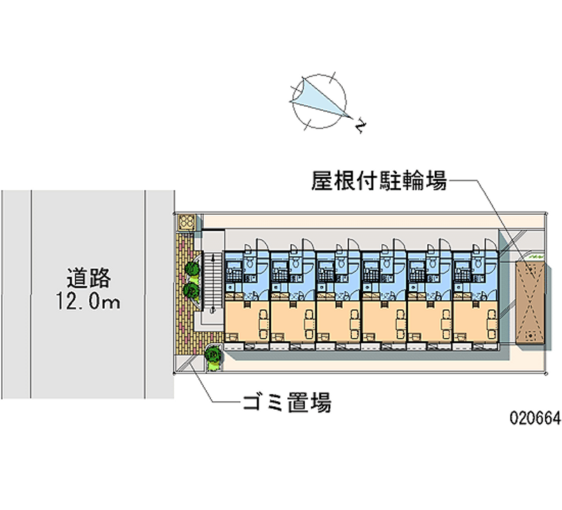 レオパレスサンセット６７ 区画図