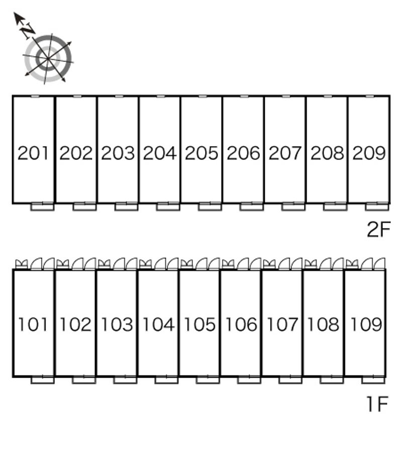 レオパレスサンリーブⅠ 間取配置図