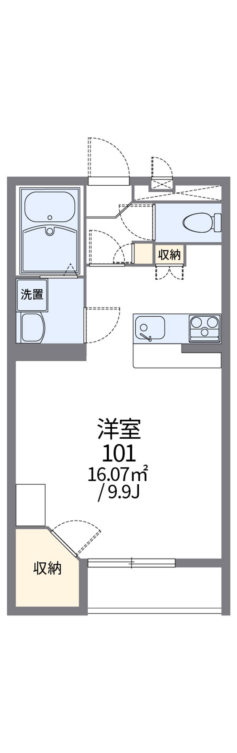 レオパレス大平Ｋ　Ⅱ 間取図