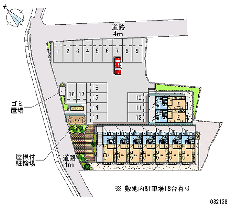 レオパレス観月 月極駐車場