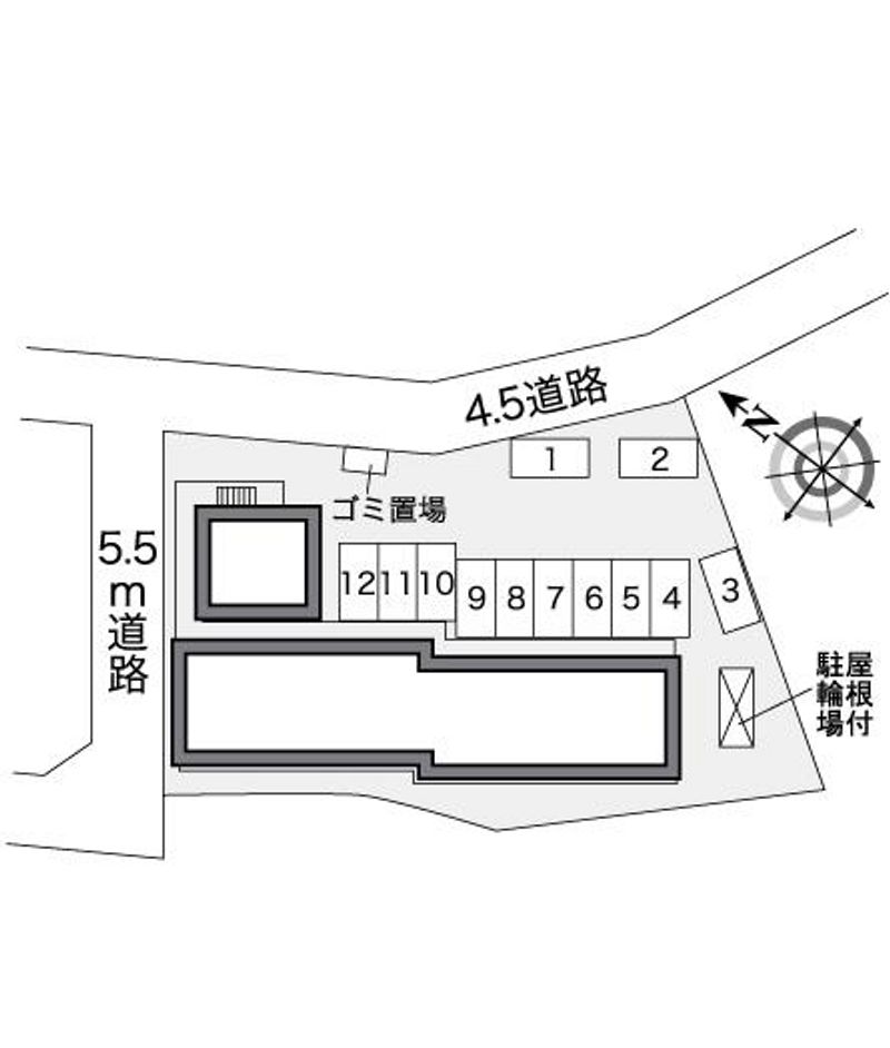 レオパレスゴールドⅡ 配置図