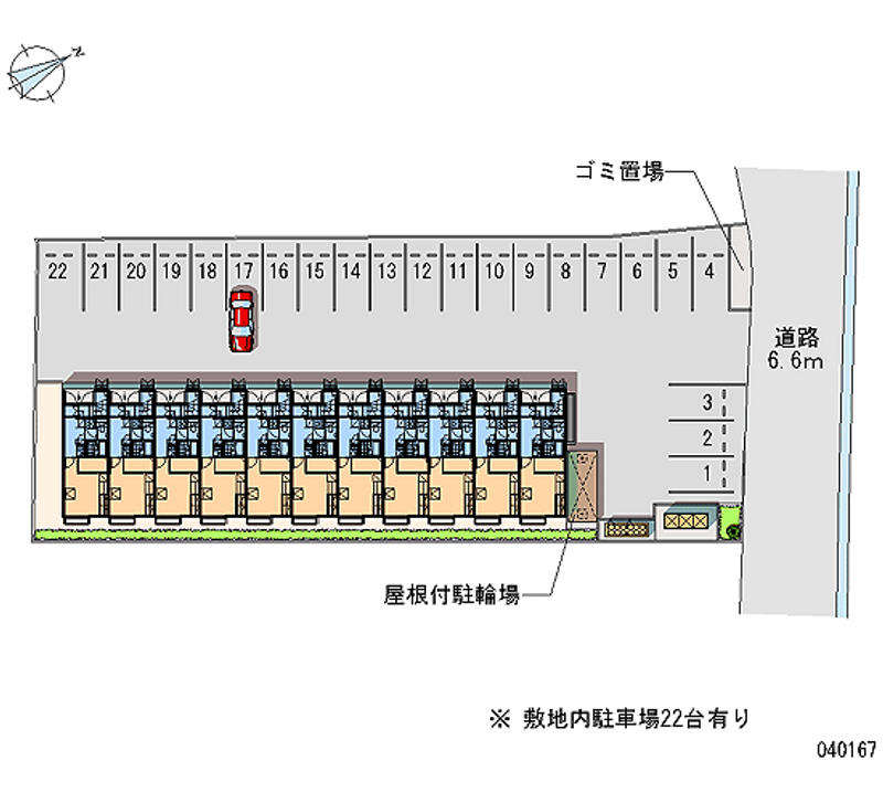 レオパレスエムエスエムⅢ 月極駐車場