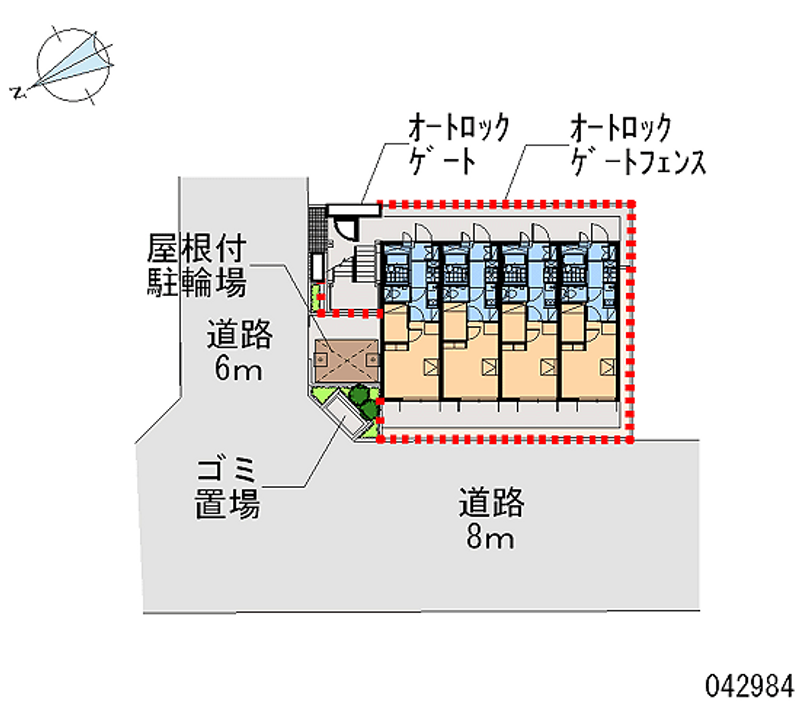 レオパレスユートピアコート 区画図