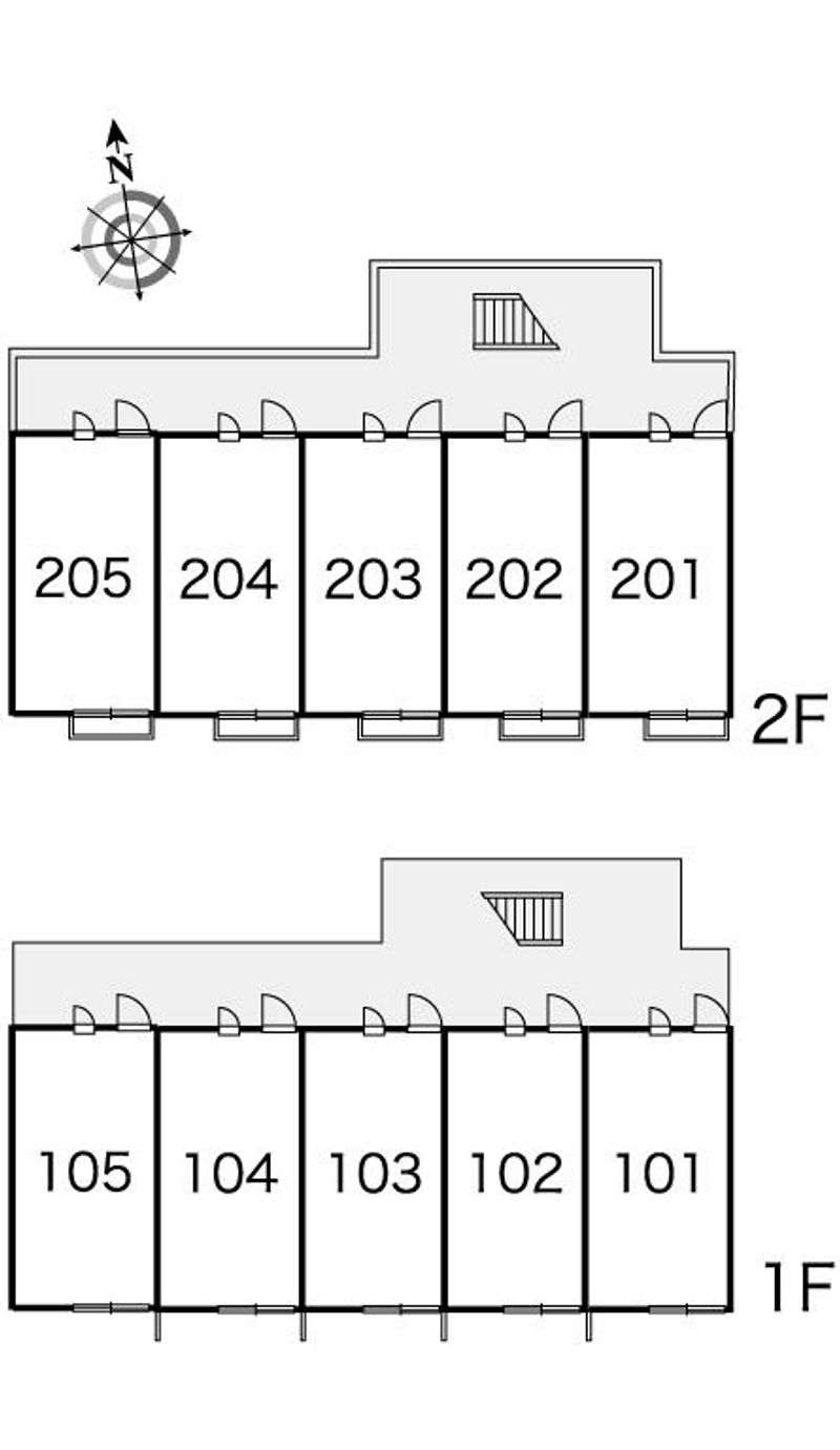 レオパレスＦＩＥＬＤⅡ 間取配置図