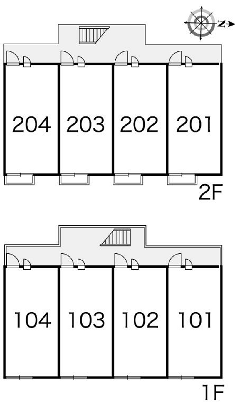 レオパレスやわらぎ 間取り配置図