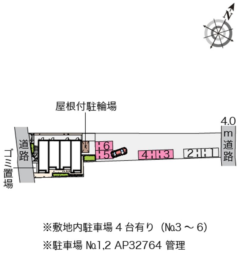 クレイノ郁 駐車場