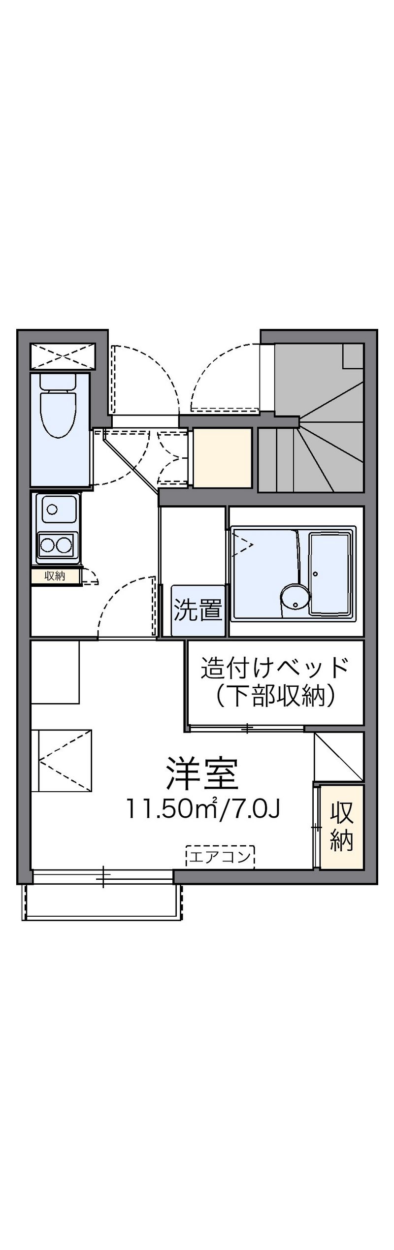 レオパレスシュガーハイム 間取図