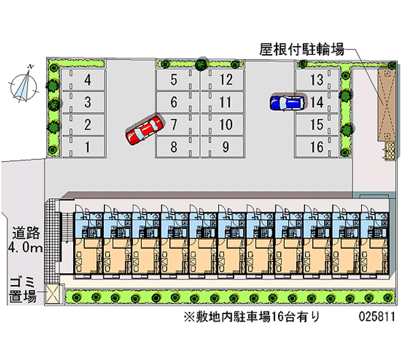 レオパレス人形 月極駐車場