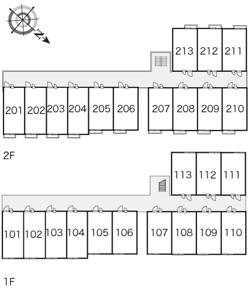 レオパレス城南 間取配置図