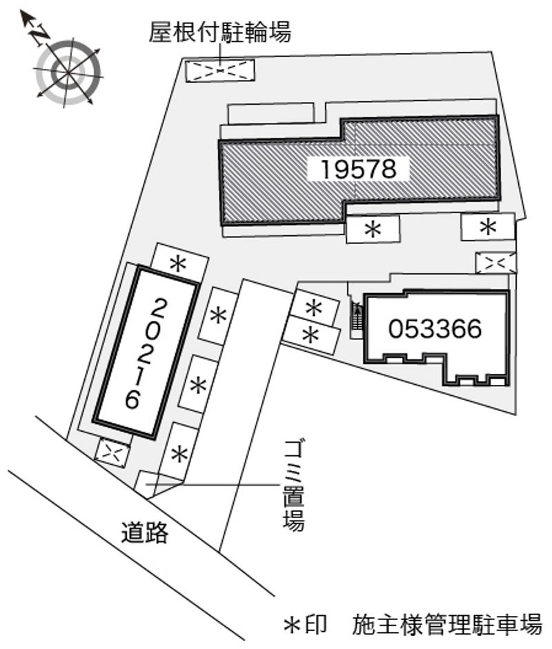 レオパレス大倉山メルベーユⅡ 配置図