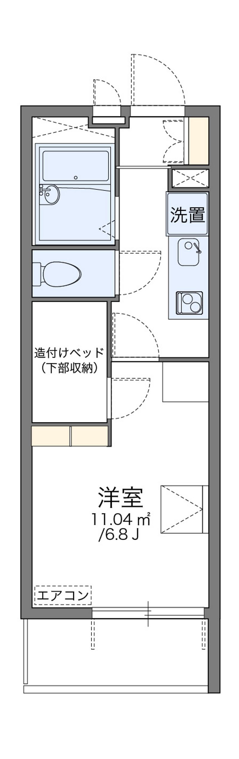 レオパレスユウ 間取図