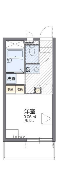 レオパレスＫＯＤＡ１２６３ 間取り図