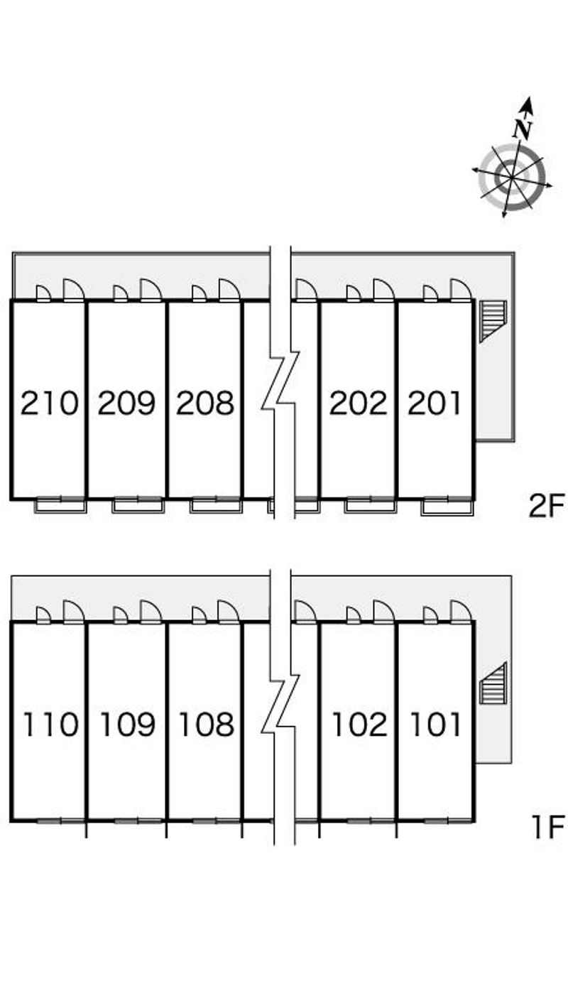 レオパレスルキア 間取配置図