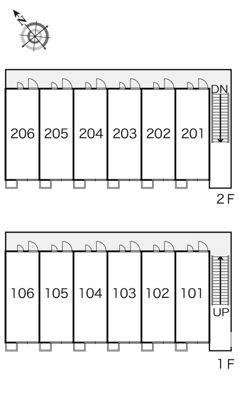 レオパレス古都 間取り配置図