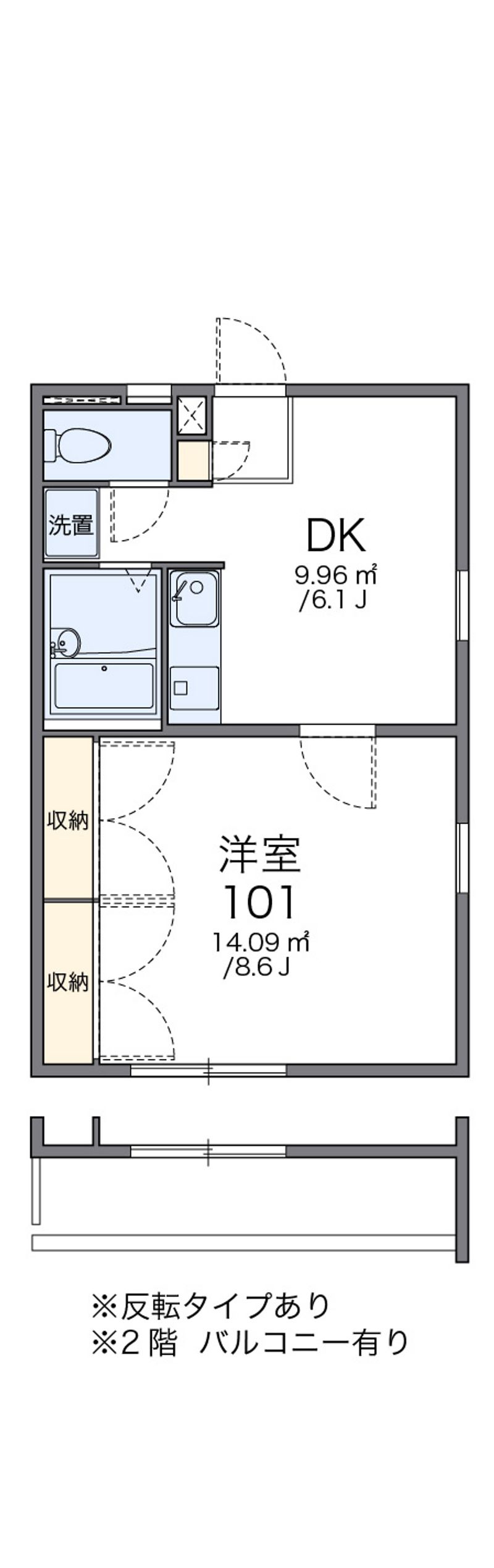 レオパレスＭＡＫＩ 間取図