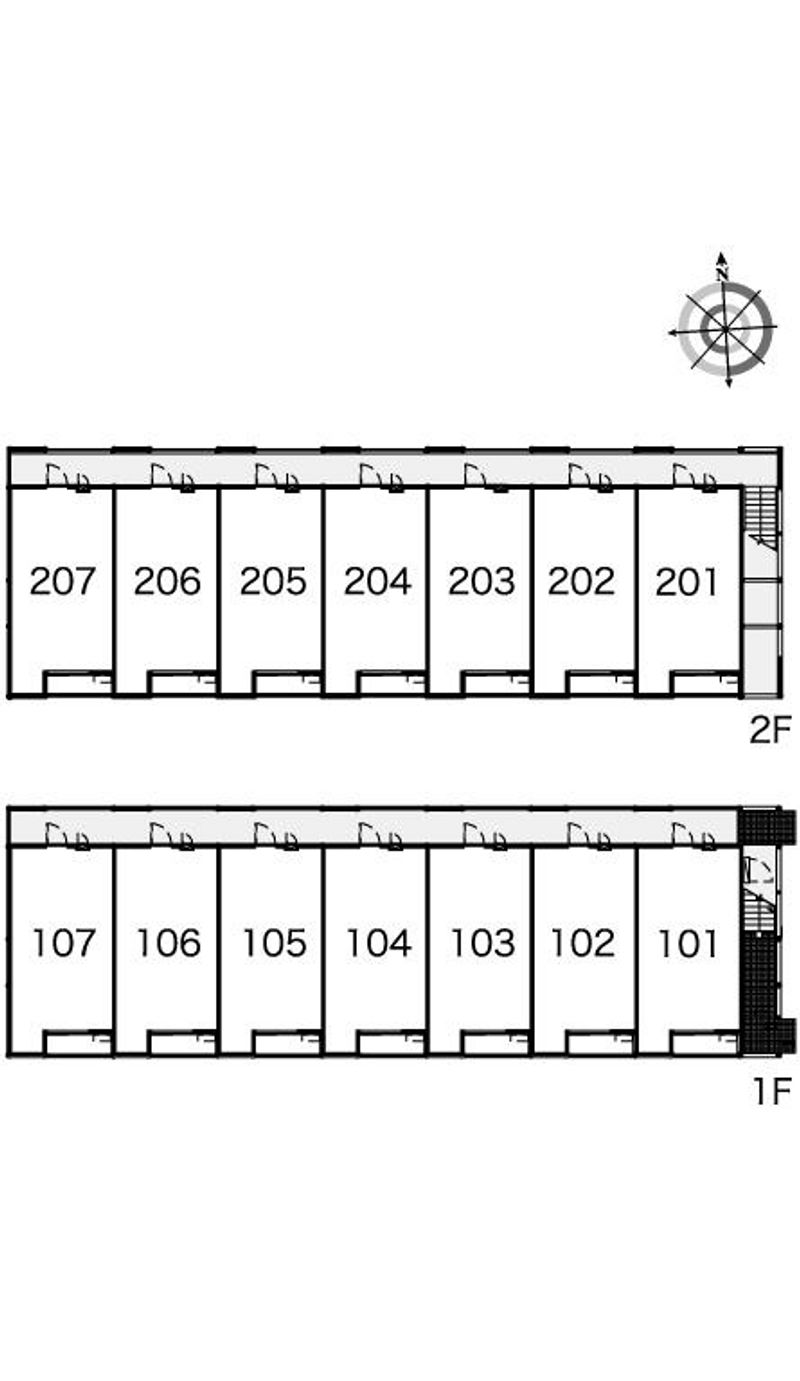 レオパレスウェンブリーコート 間取り配置図