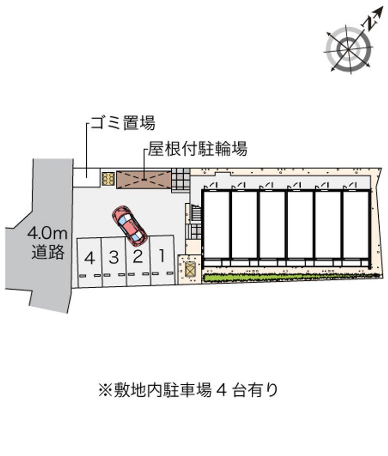 クレイノ空港南Ⅳ 配置図
