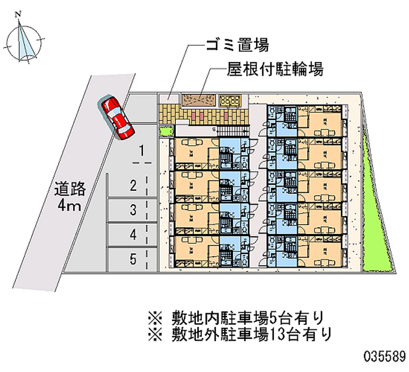 レオパレスアンソレイエ 月極駐車場