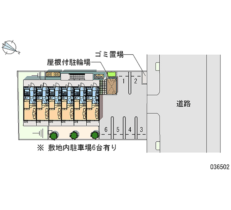 レオパレスコンフォート上社 区画図